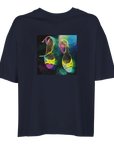Adventurous - "Dancing in Colours" T-shirt French Navy 1