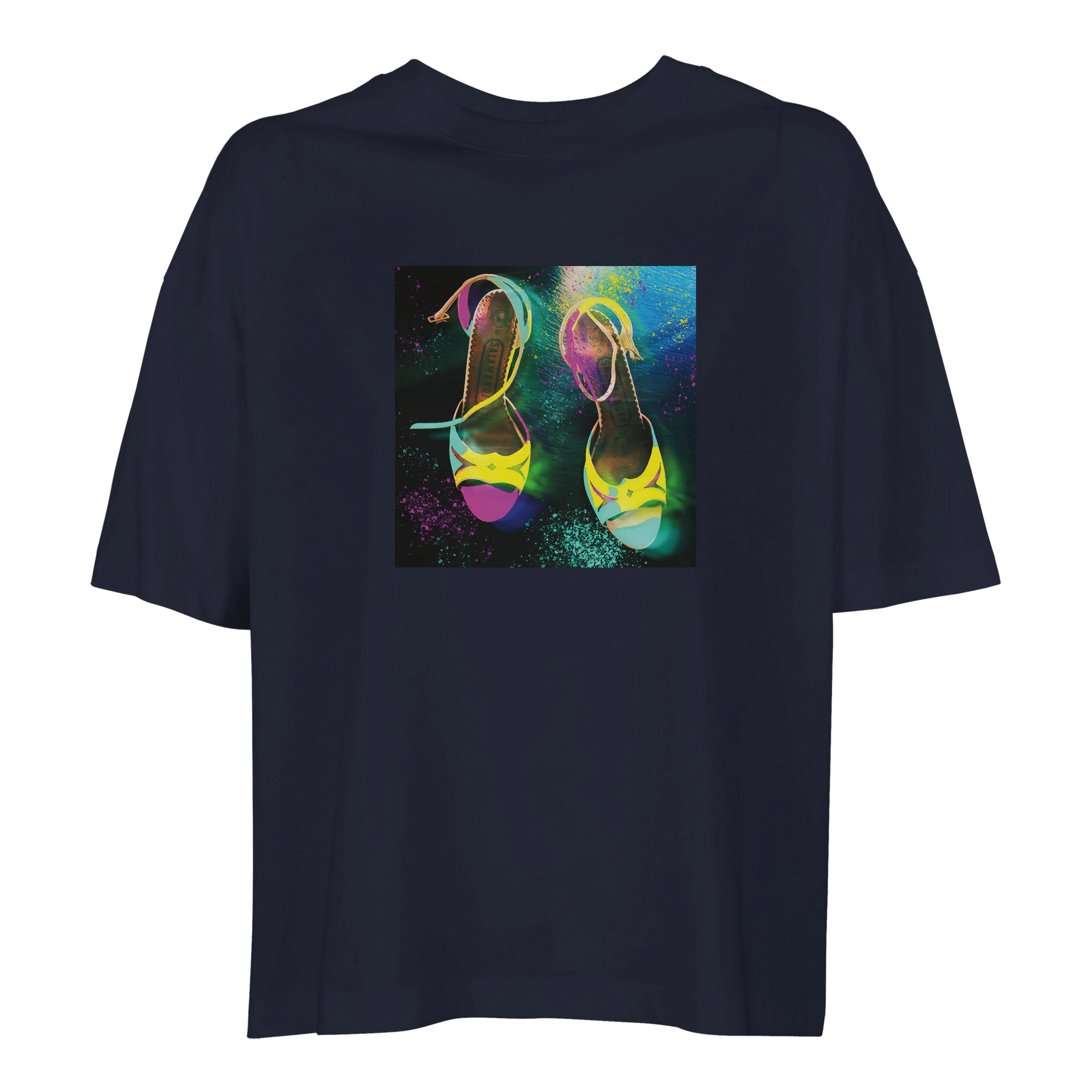 Adventurous - "Dancing in Colours" T-shirt French Navy 1