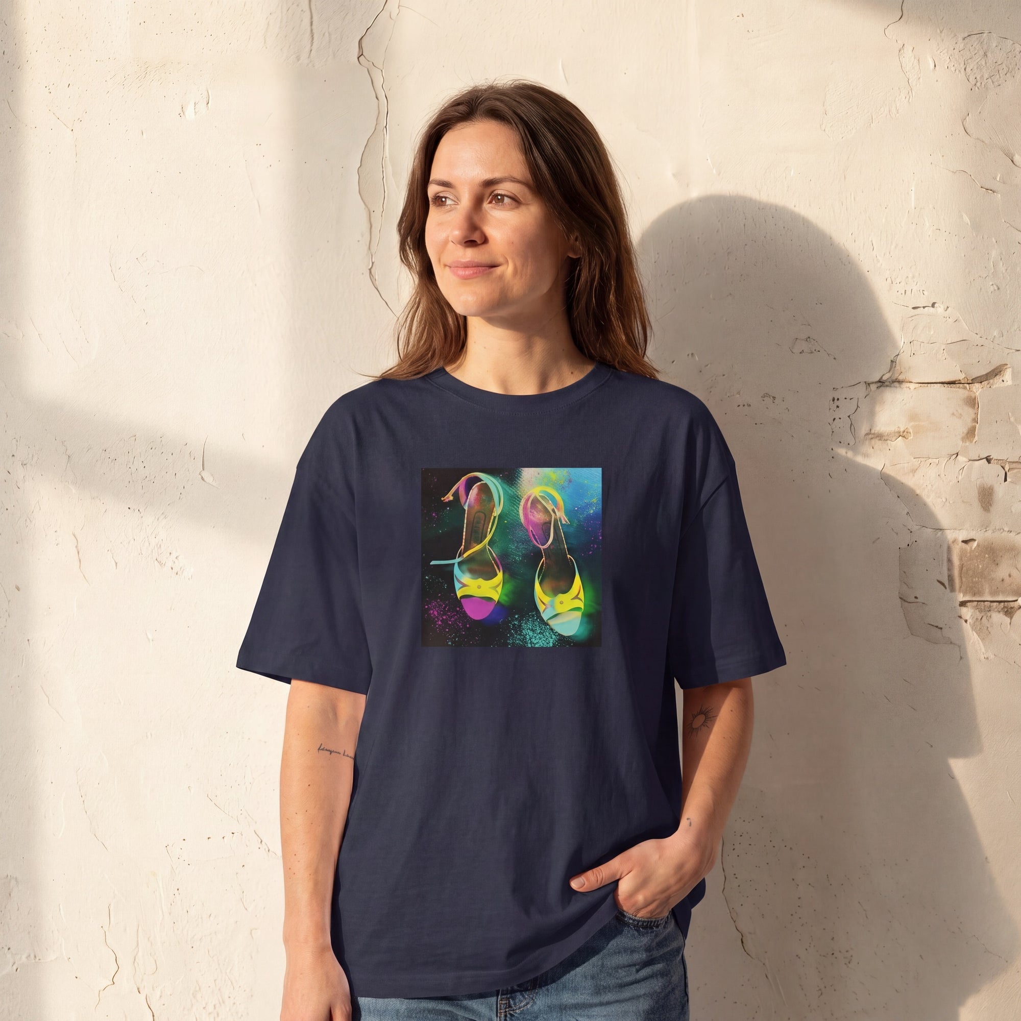 Adventurous - "Dancing in Colours" T-shirt French Navy studio