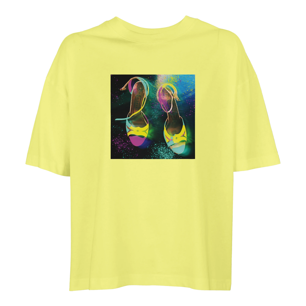 Adventurous - "Dancing in Colours" T-shirt Light Yellow 1
