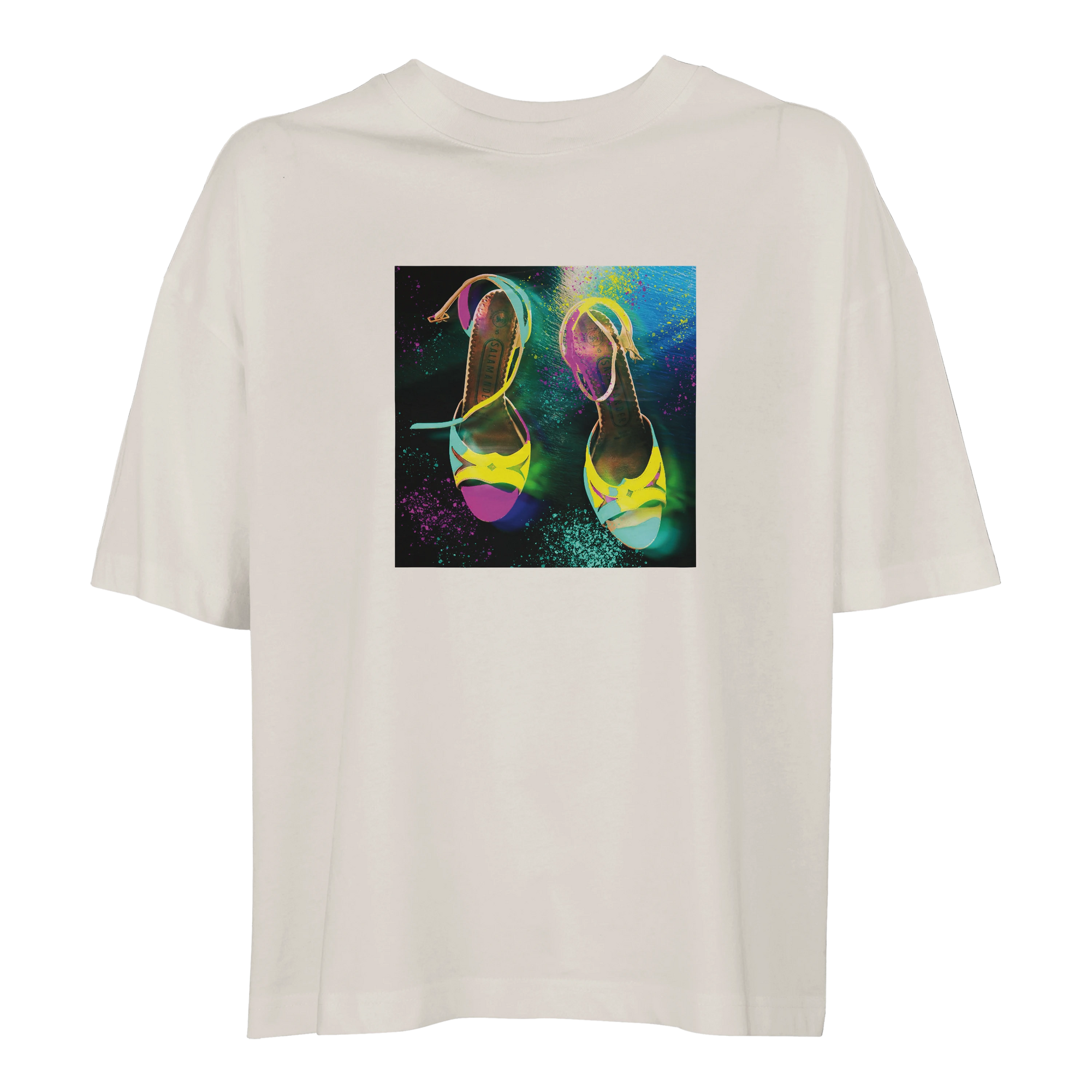 Adventurous - "Dancing in Colours" T-shirt Off White 1