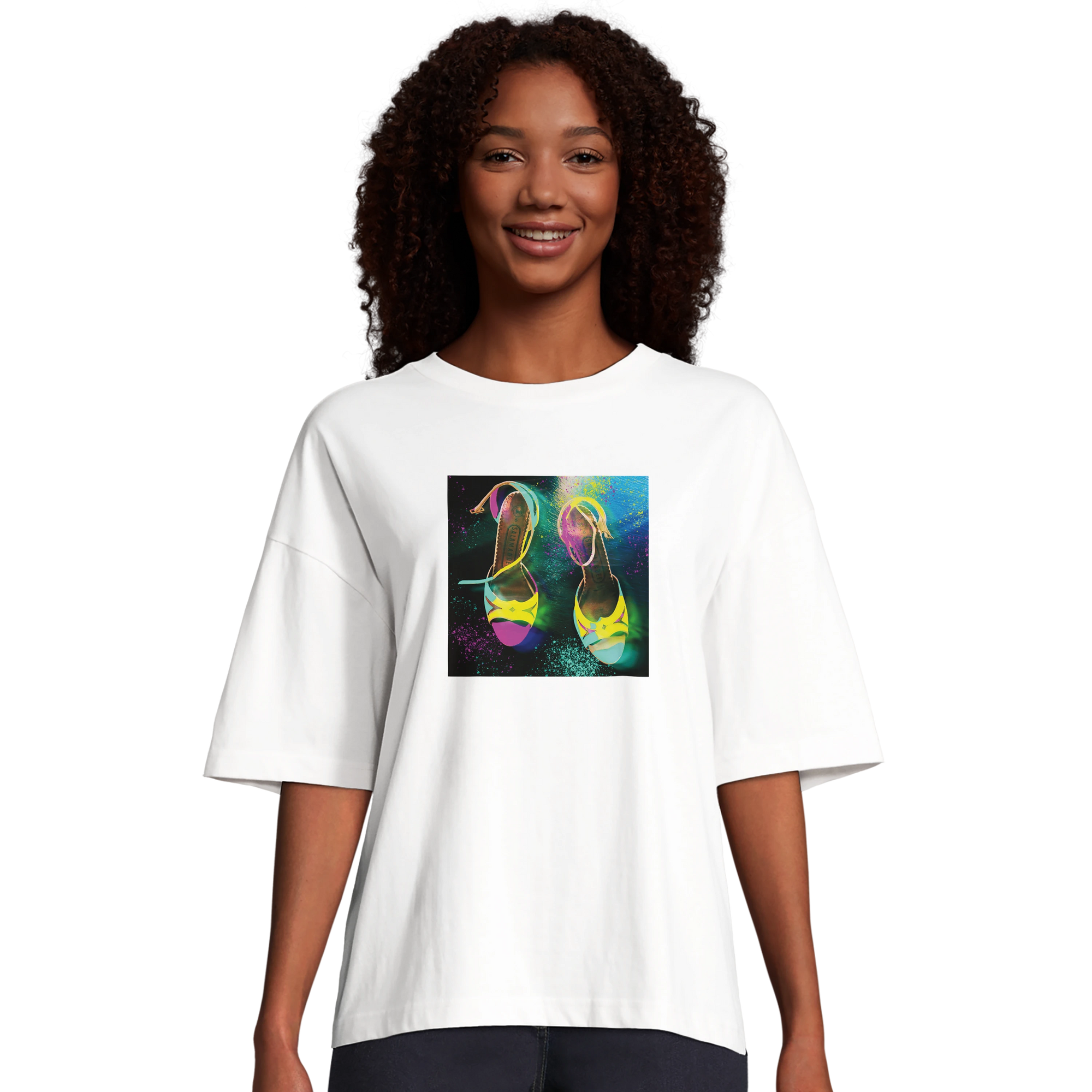 Adventurous - "Dancing in Colours" T-shirt White 4