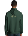 Alive - "Moving Smiles" Hoodie Bottle Green XS 27