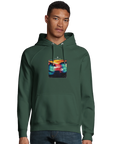 Alive - "Moving Smiles" Hoodie Bottle Green XS 26