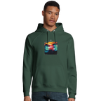 Alive - "Moving Smiles" Hoodie Bottle Green XS 3