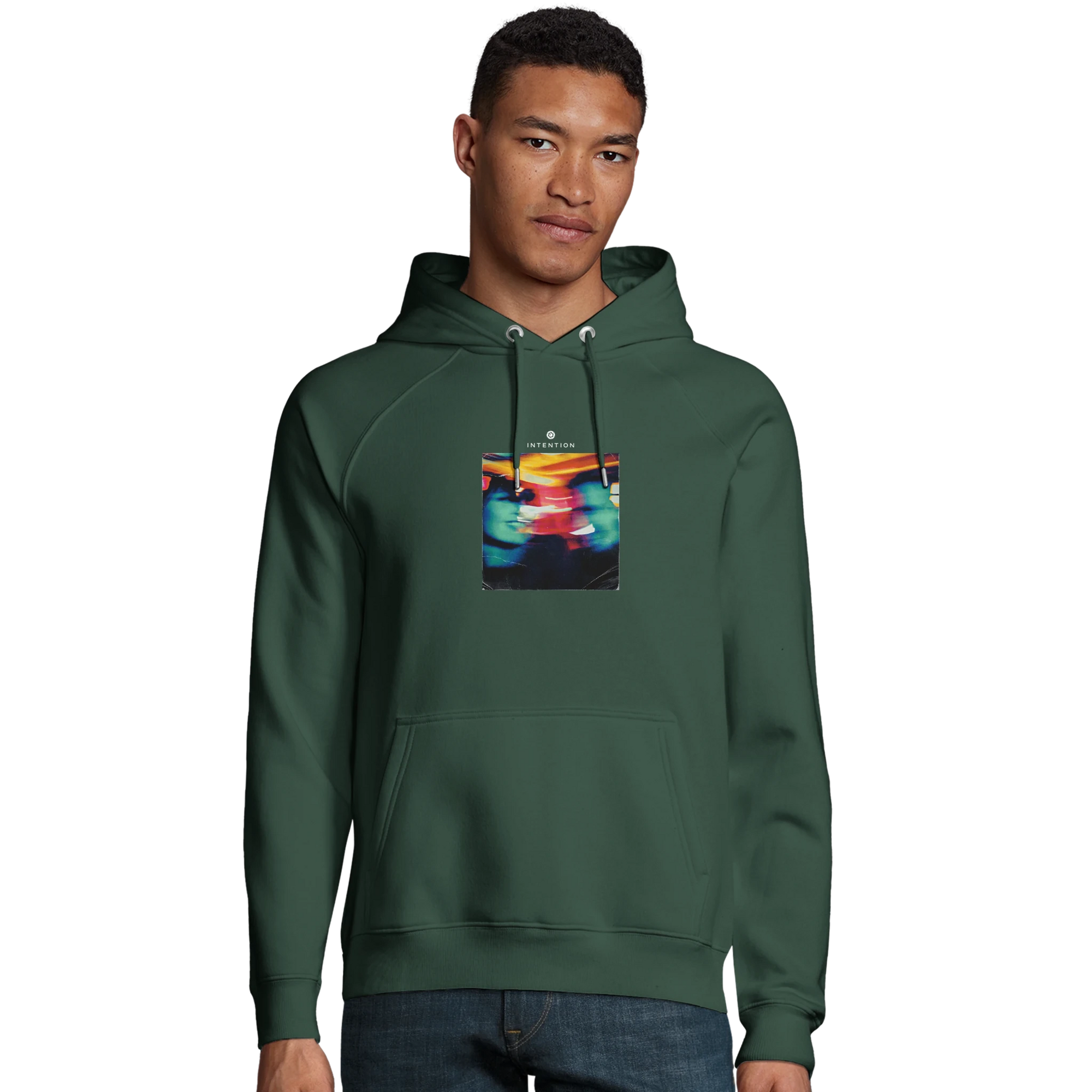 Alive - "Moving Smiles" Hoodie Bottle Green XS 26
