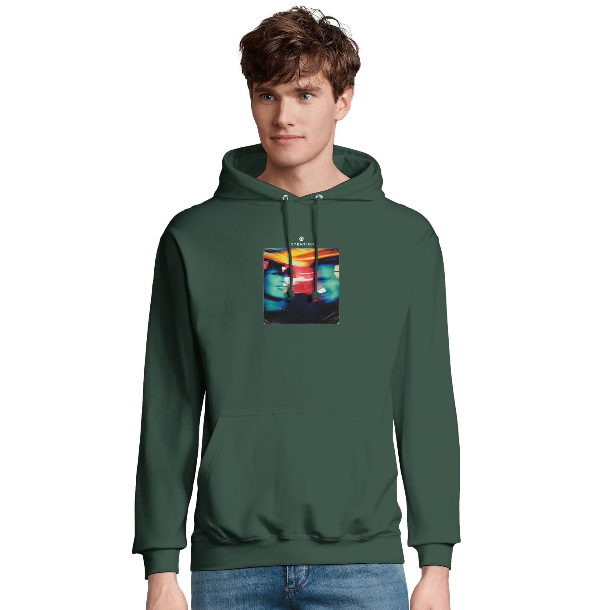 Alive - "Moving Smiles" Hoodie Bottle Green XS 21