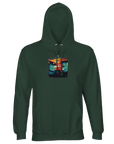 Alive - "Moving Smiles" Hoodie Bottle Green XS 19