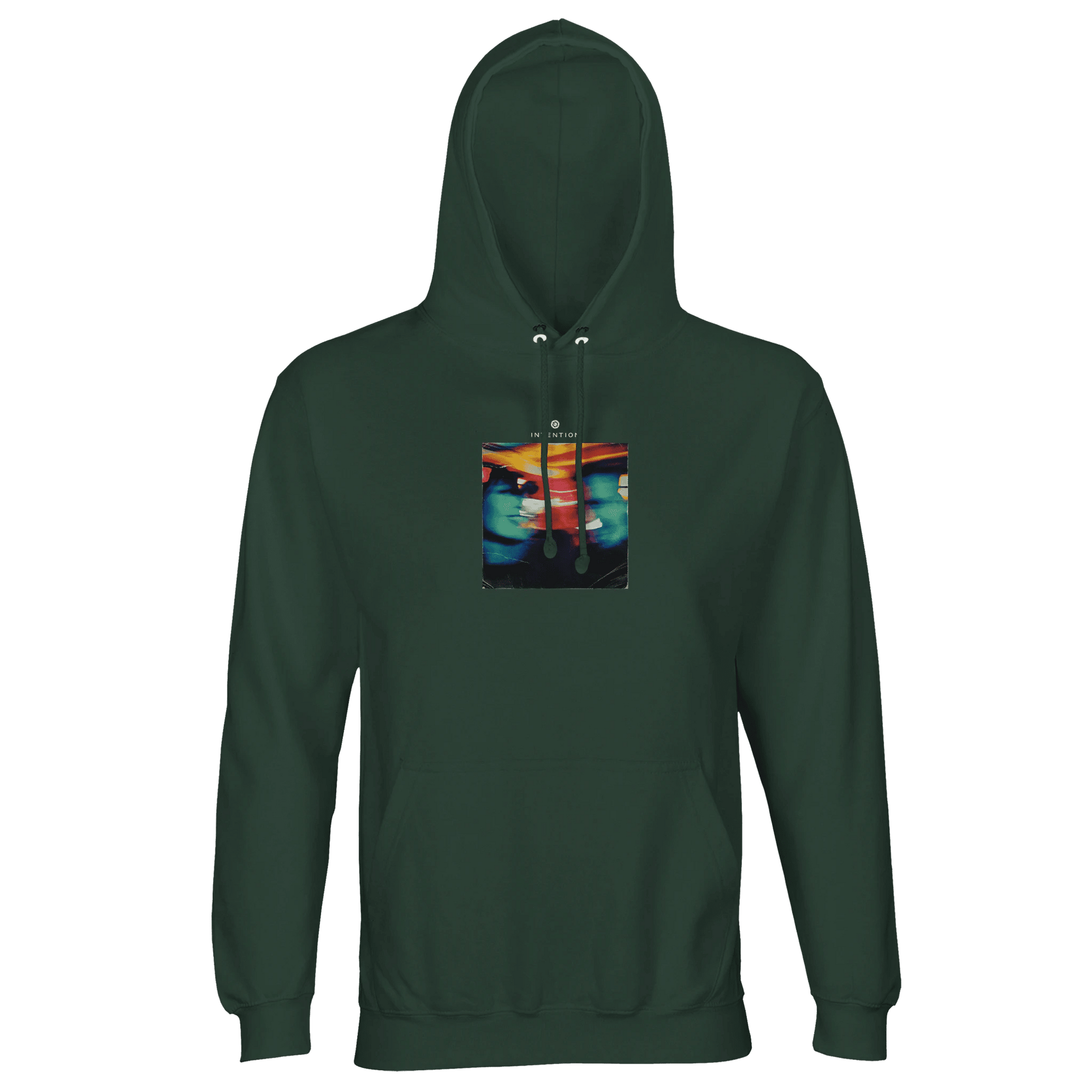 Alive - "Moving Smiles" Hoodie Bottle Green XS 19