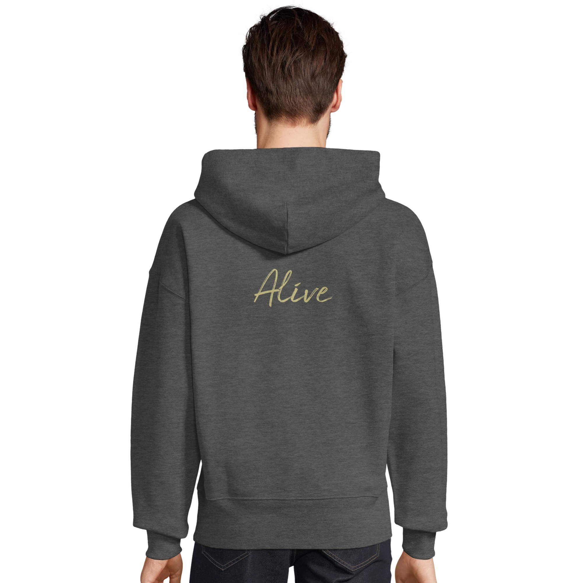 Alive - "Moving Smiles" Hoodie Grey Melange XS 11