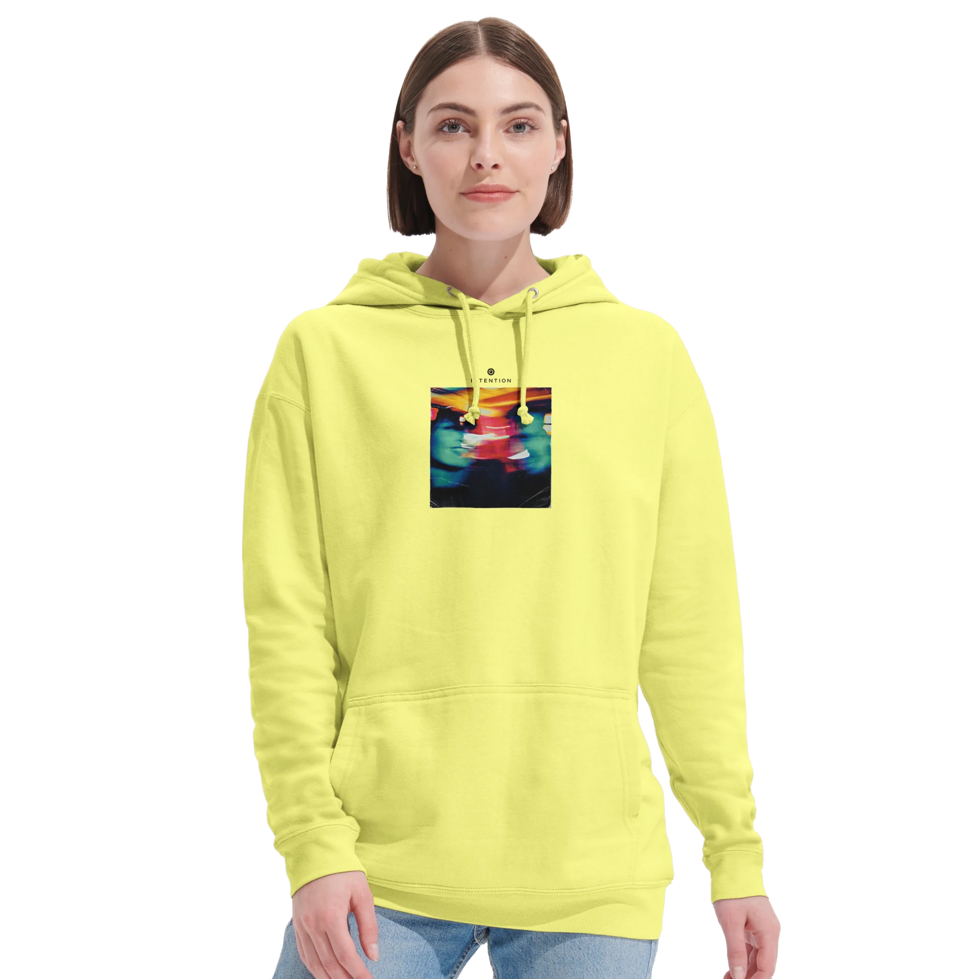 Alive - "Moving Smiles" Hoodie Light Yellow XS 48