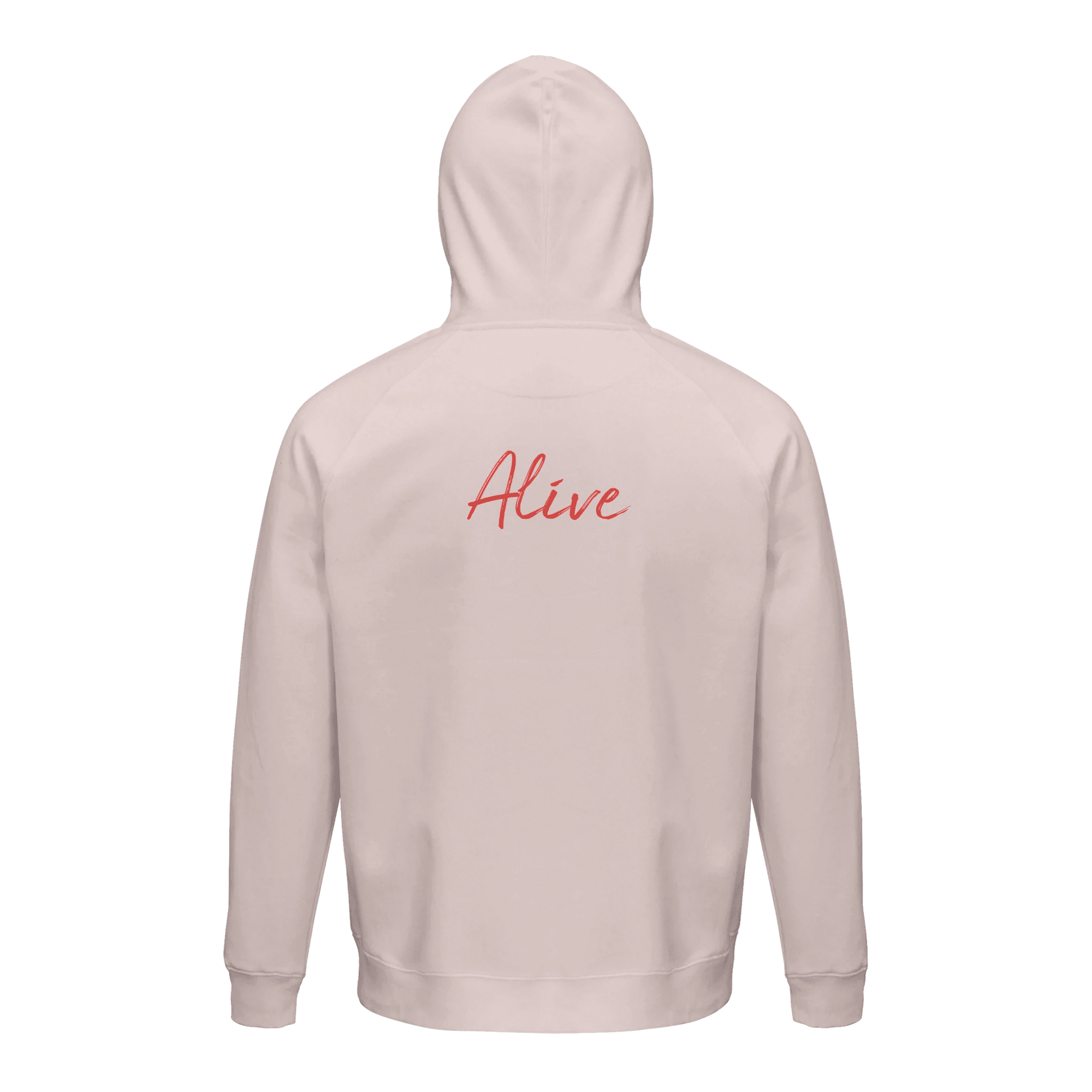 Alive - "Moving Smiles" Hoodie Pale Pink XS 2