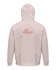 Alive - "Moving Smiles" Hoodie Pale Pink XS 5