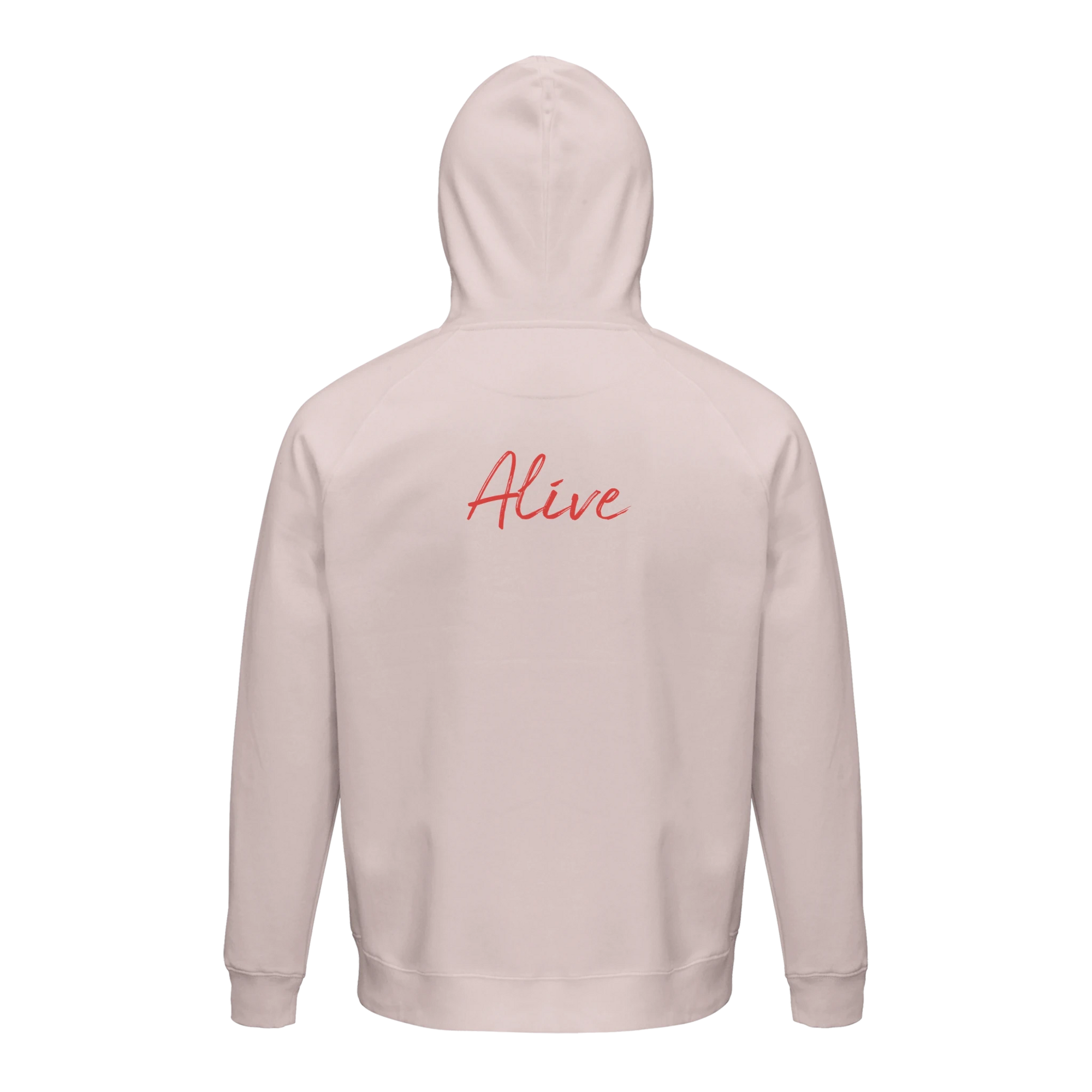 Alive - "Moving Smiles" Hoodie Pale Pink XS 5