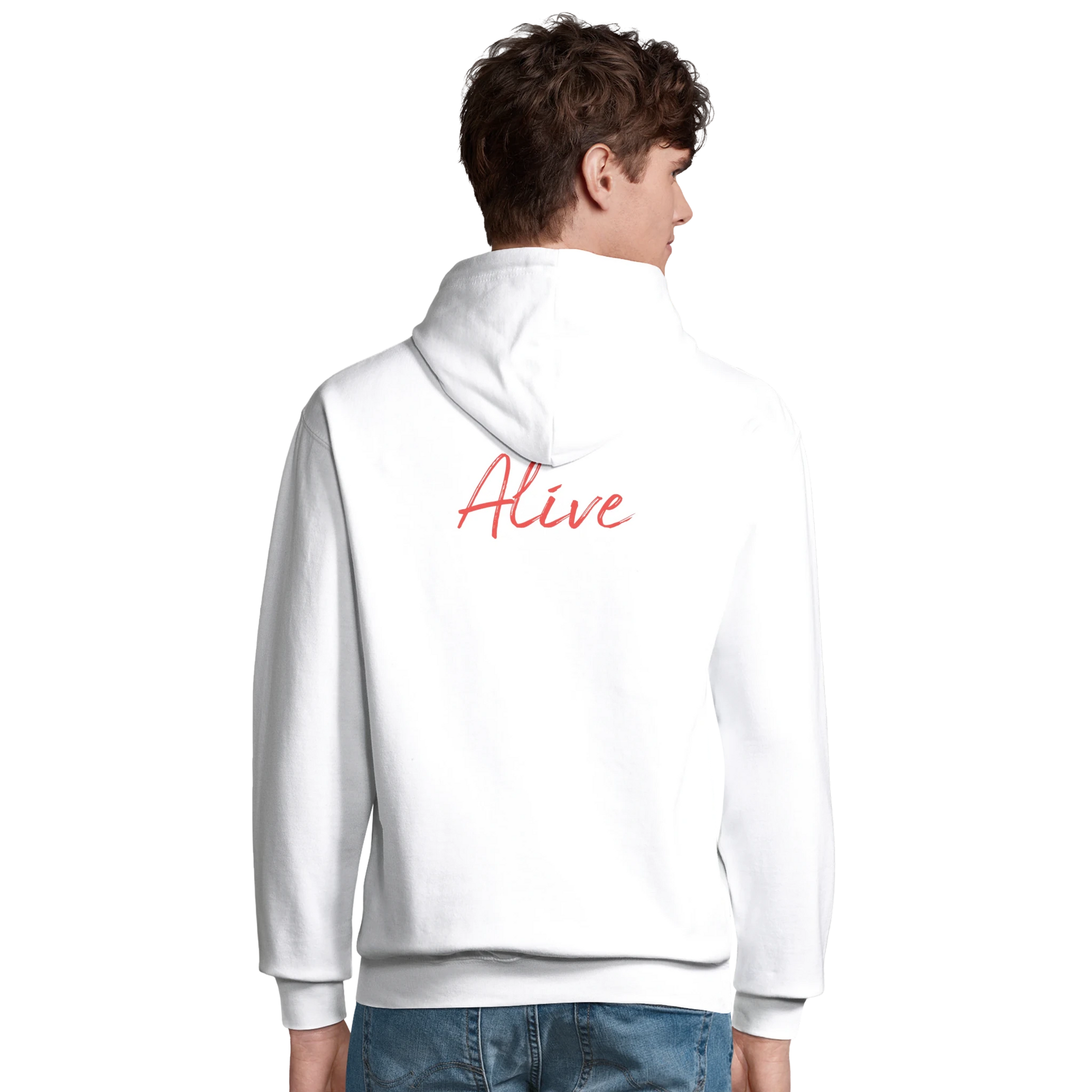 Alive - "Moving Smiles" Hoodie White XS 27