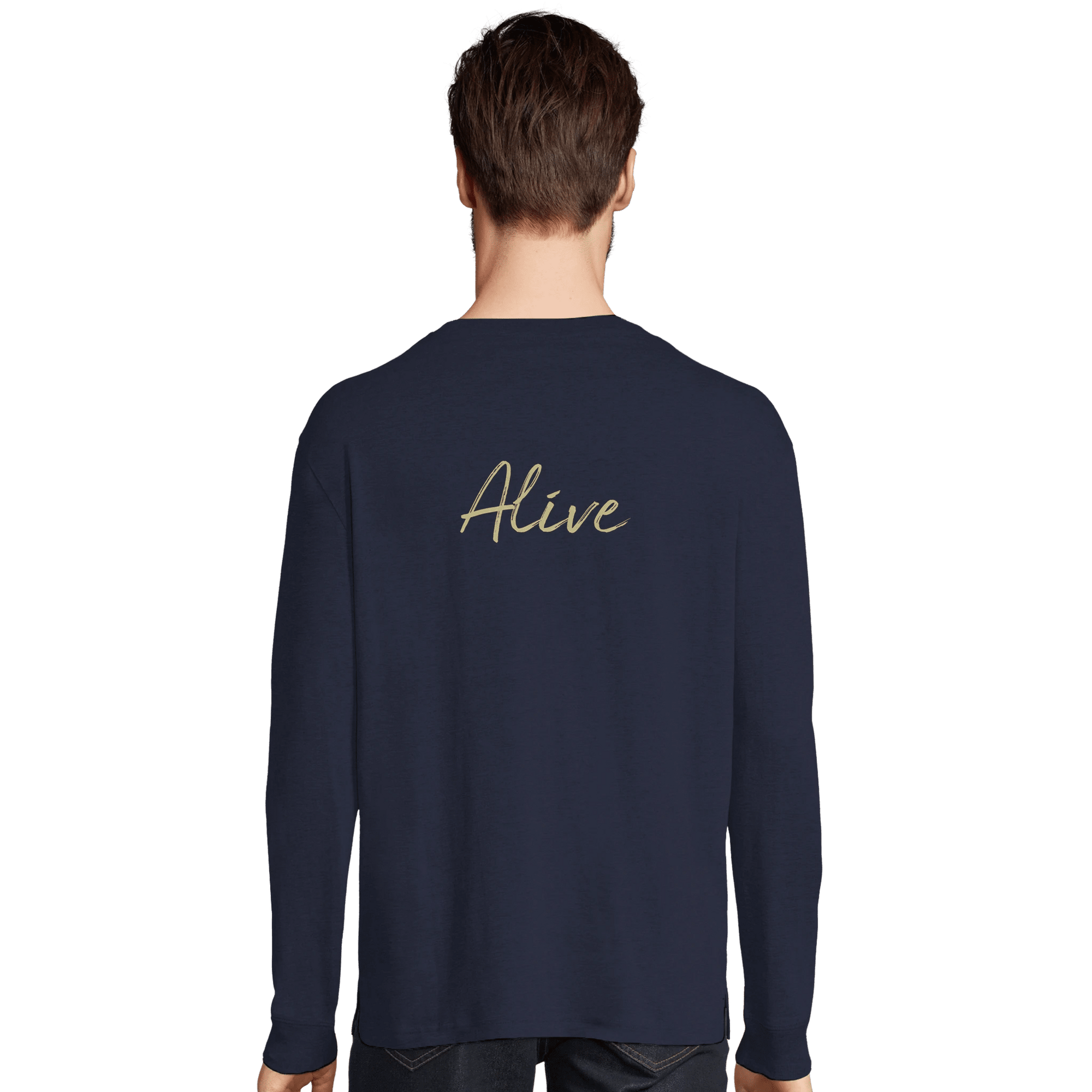 Alive - "Moving Smiles" Long sleeve French Navy XS 7