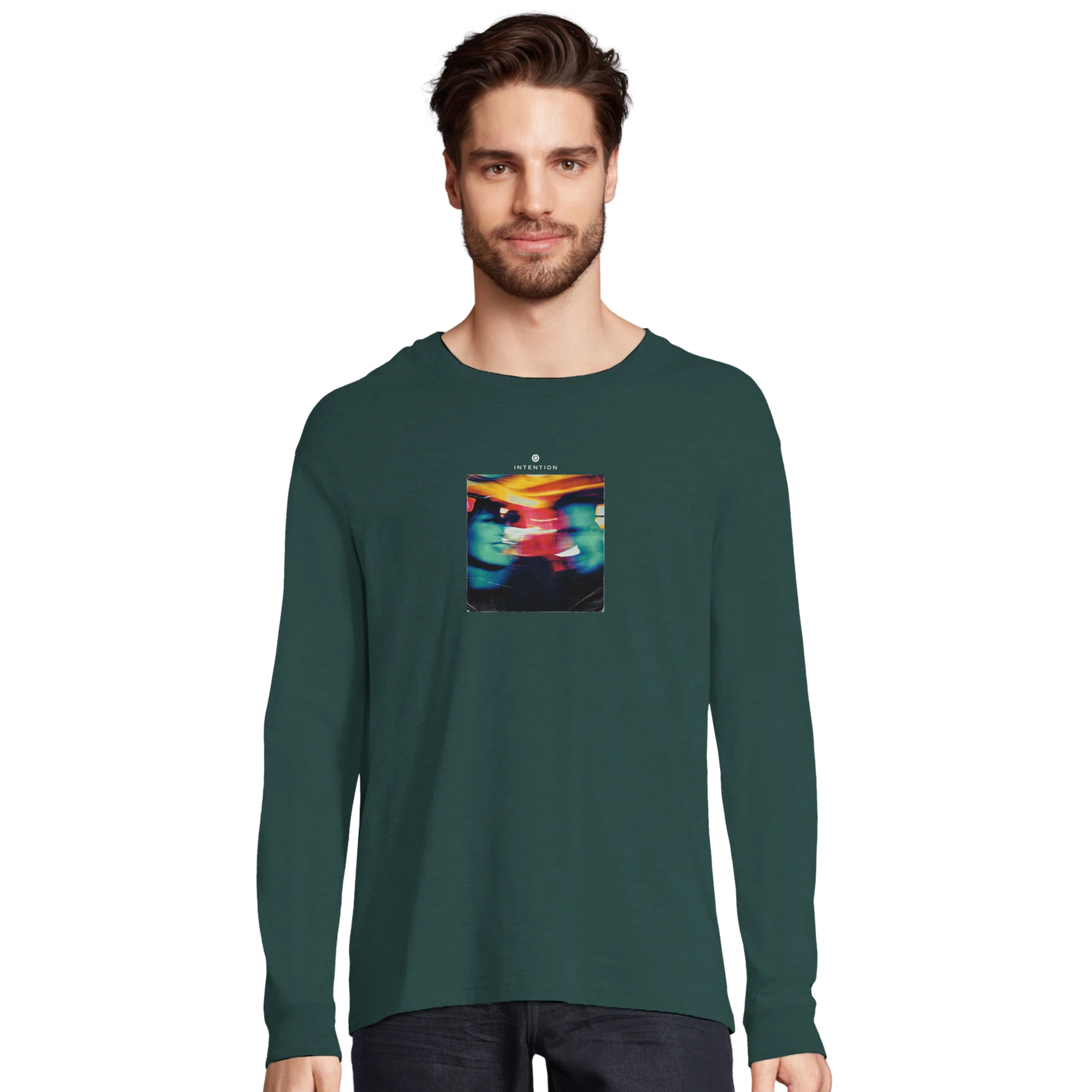 Alive - "Moving Smiles" Long sleeve green empire XS 22