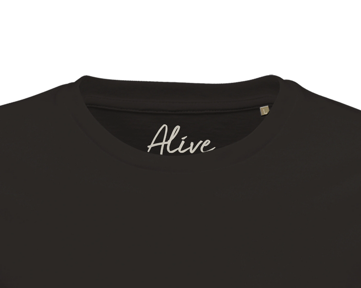 Alive - "Moving Smiles" T-shirt Deep Black 2