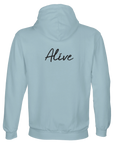 Alive - "Moving Smiles" Hoodie creamy blue 2