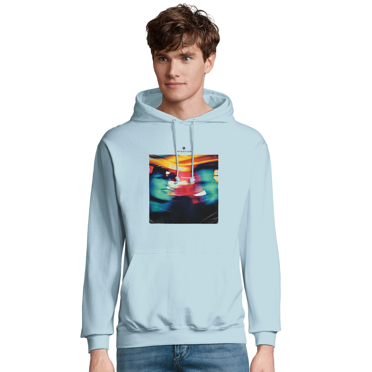 Alive - "Moving Smiles" Hoodie creamy blue 3