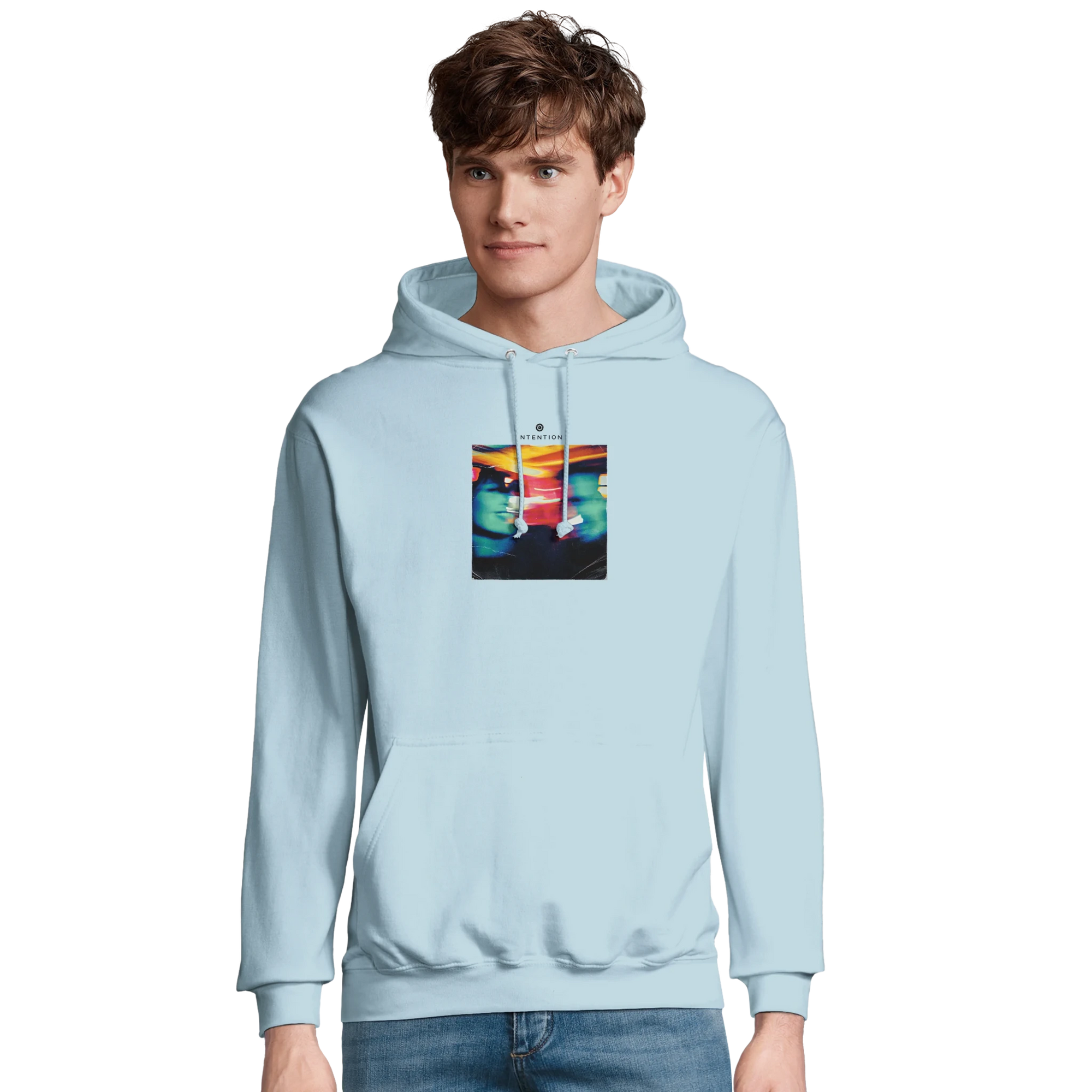 Alive - "Moving Smiles" Hoodie creamy blue 3
