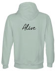 Alive - "Moving Smiles" Hoodie creamy green 2