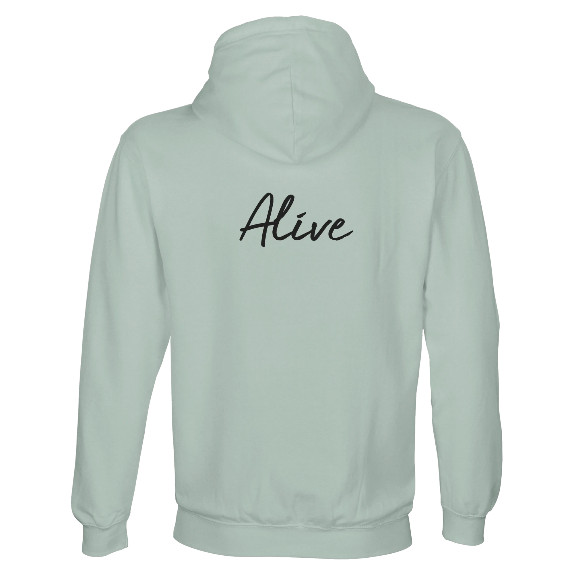 Alive - "Moving Smiles" Hoodie creamy green 2