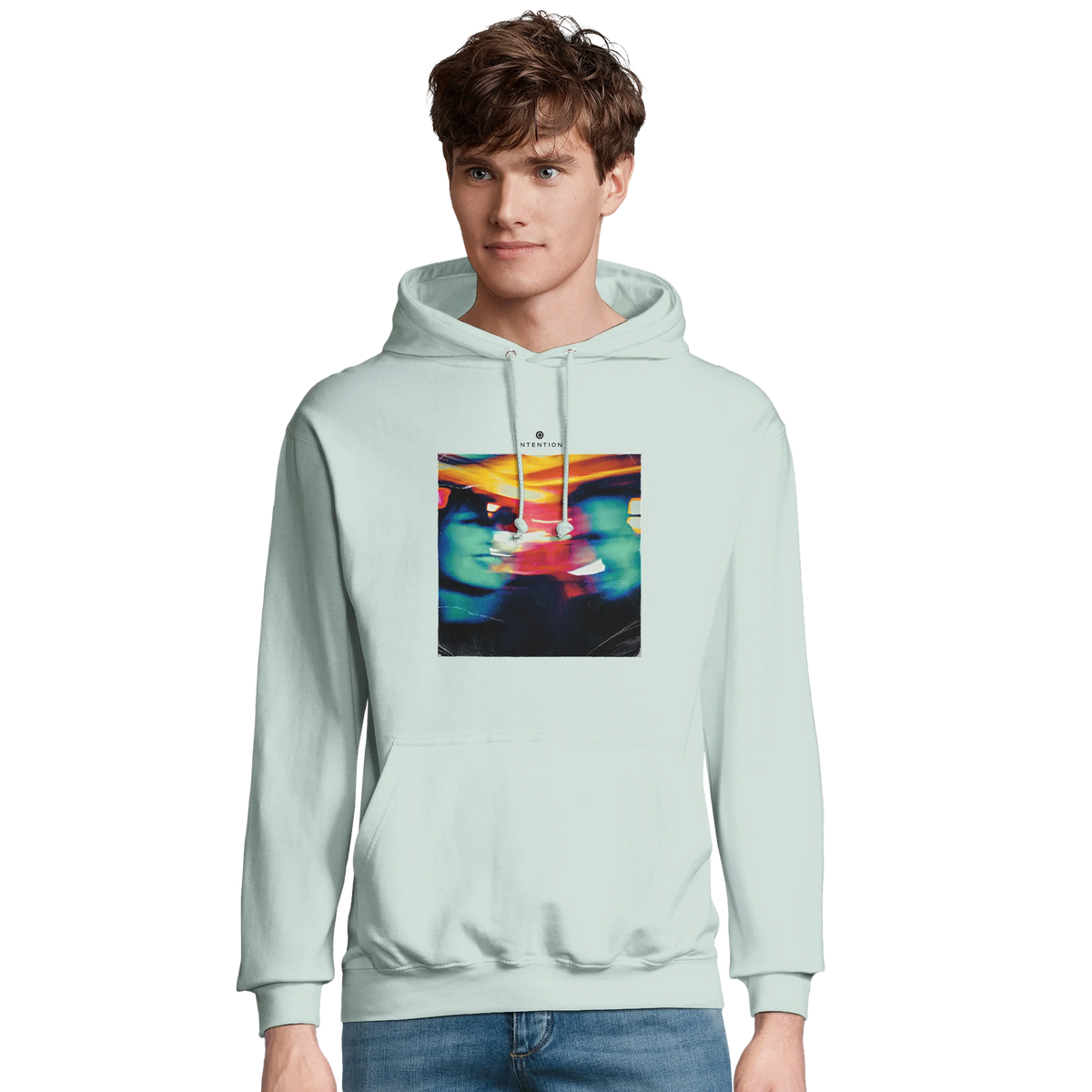 Alive - "Moving Smiles" Hoodie creamy green 3