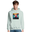 Alive - "Moving Smiles" Hoodie creamy green 3