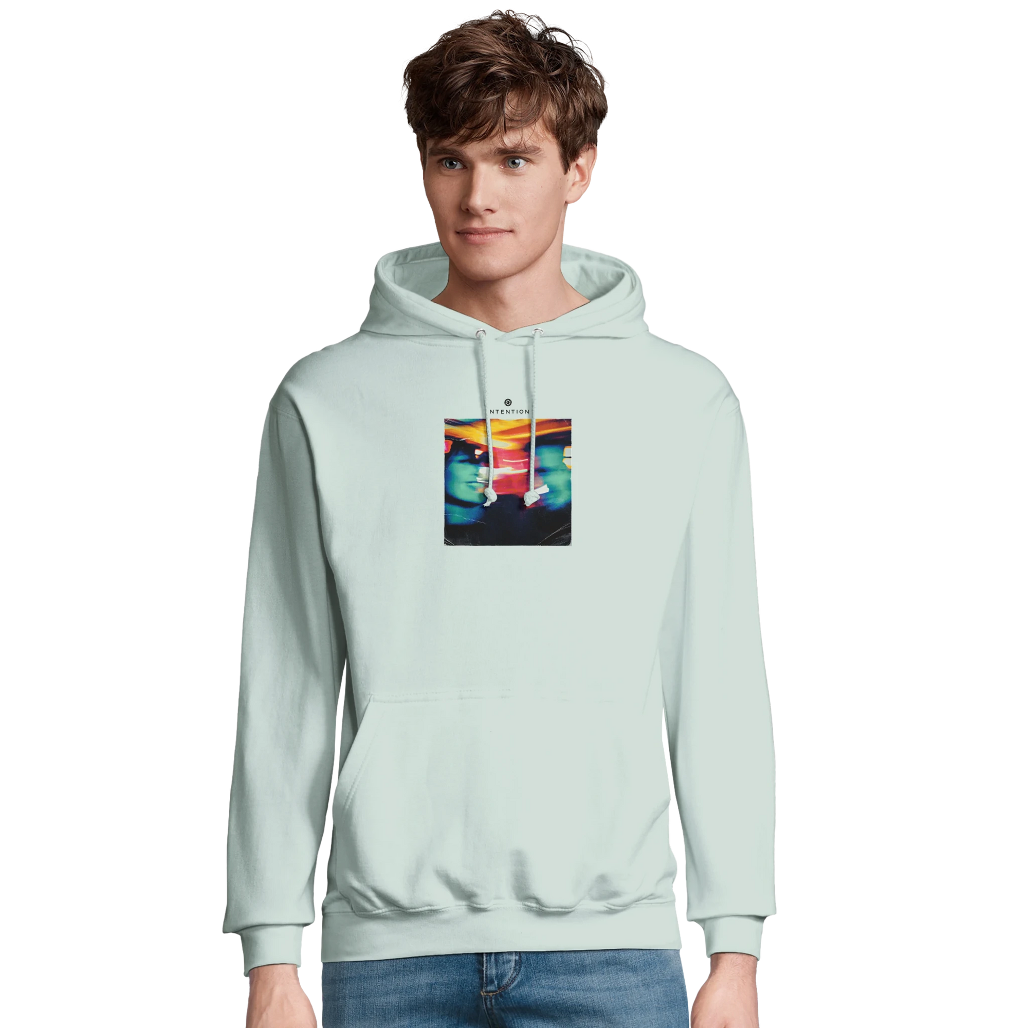 Alive - "Moving Smiles" Hoodie creamy green 3