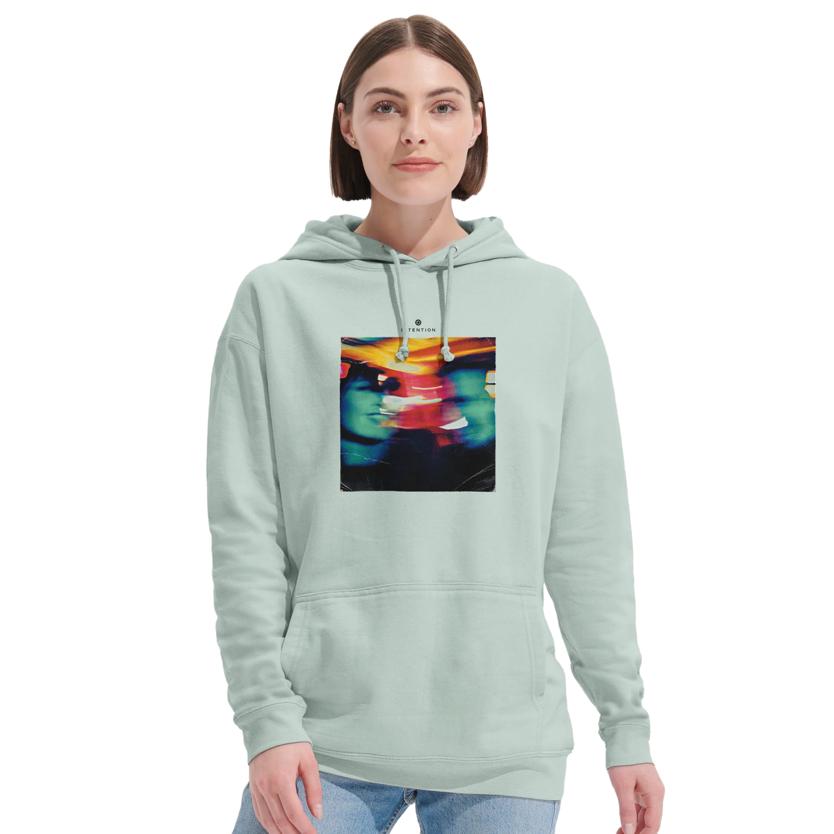 Alive - "Moving Smiles" Hoodie creamy green 5