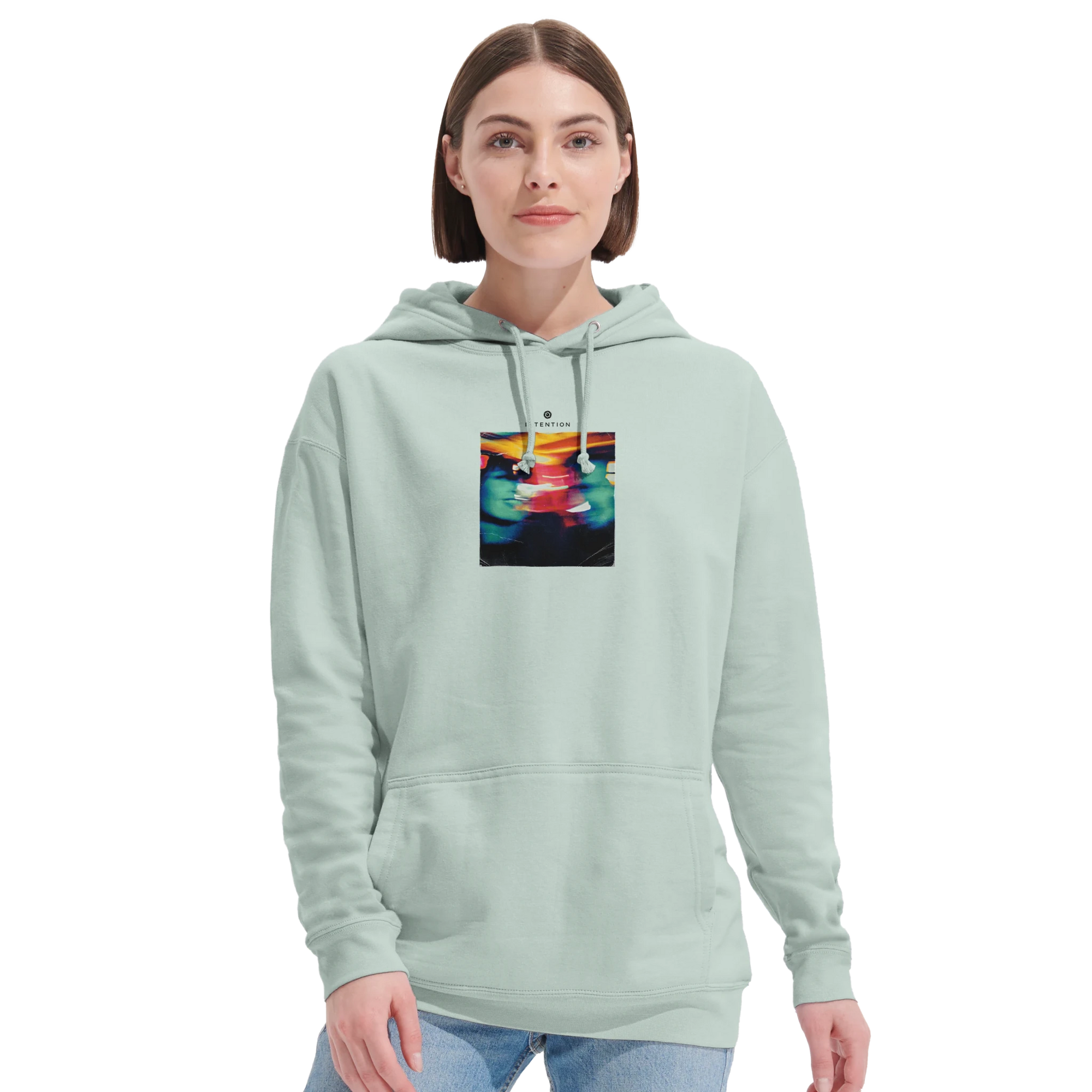 Alive - "Moving Smiles" Hoodie creamy green 5