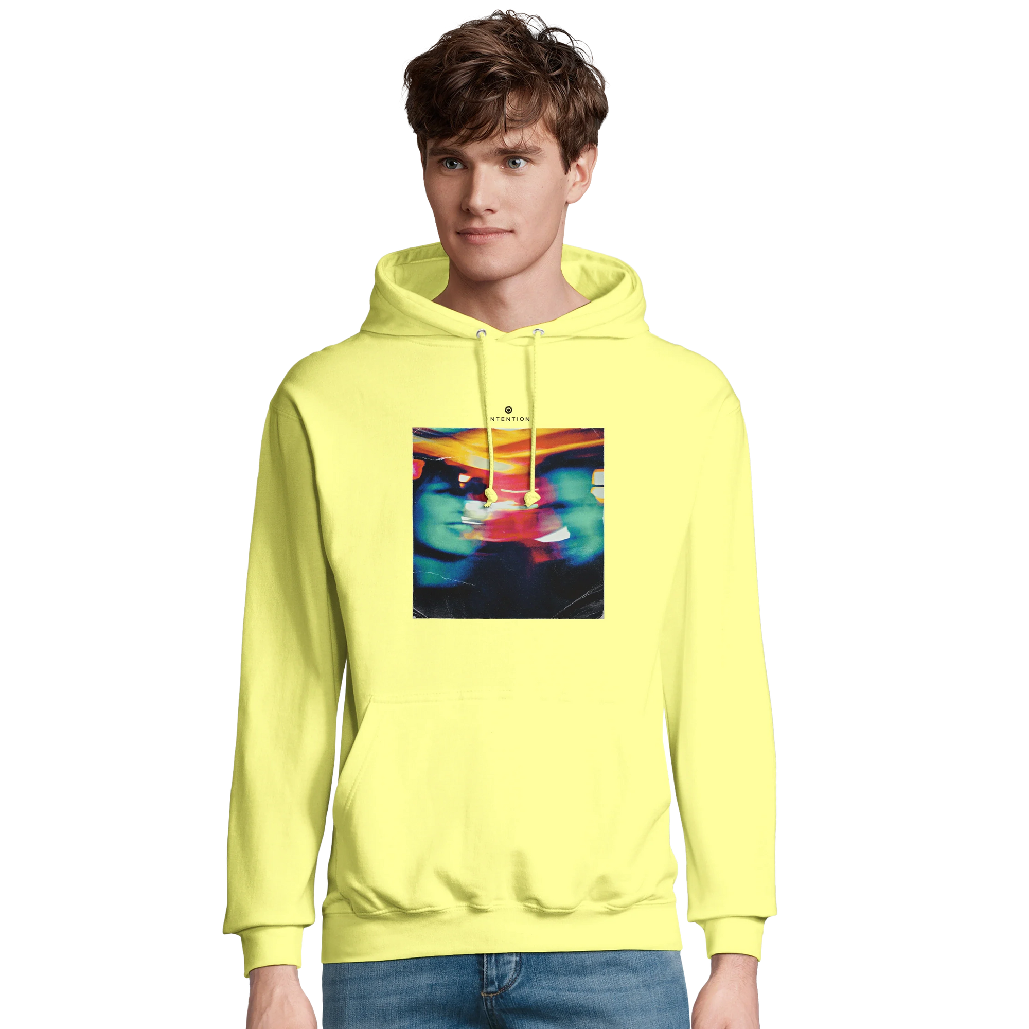 Alive - "Moving Smiles" Hoodie Light Yellow 3