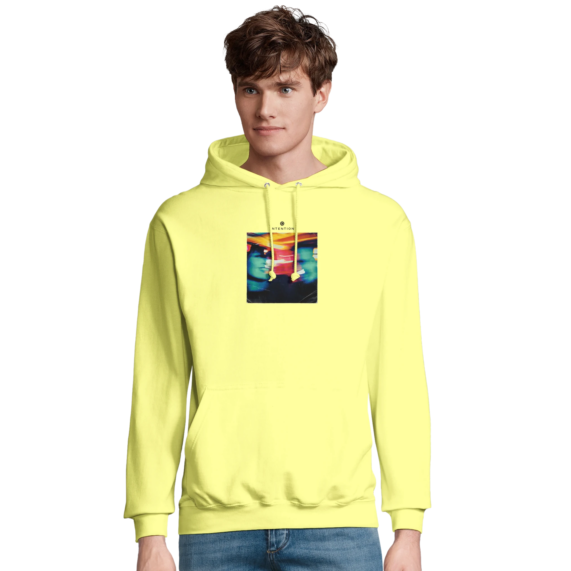 Alive - "Moving Smiles" Hoodie Light Yellow 3