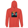 Alive - "Moving Smiles" Hoodie pop orange 1