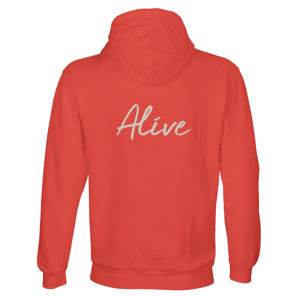 Alive - "Moving Smiles" Hoodie pop orange 2