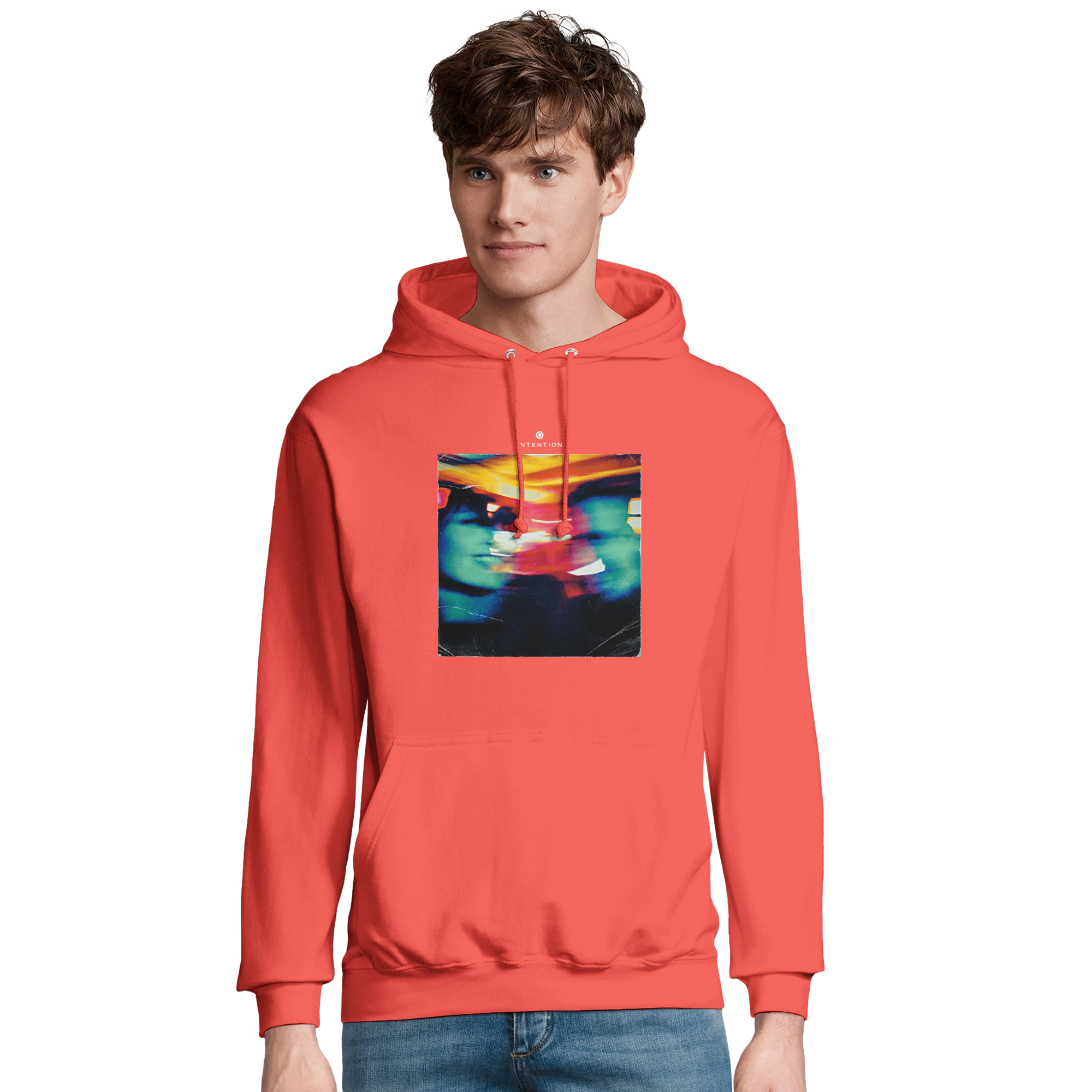 Alive - "Moving Smiles" Hoodie pop orange 3