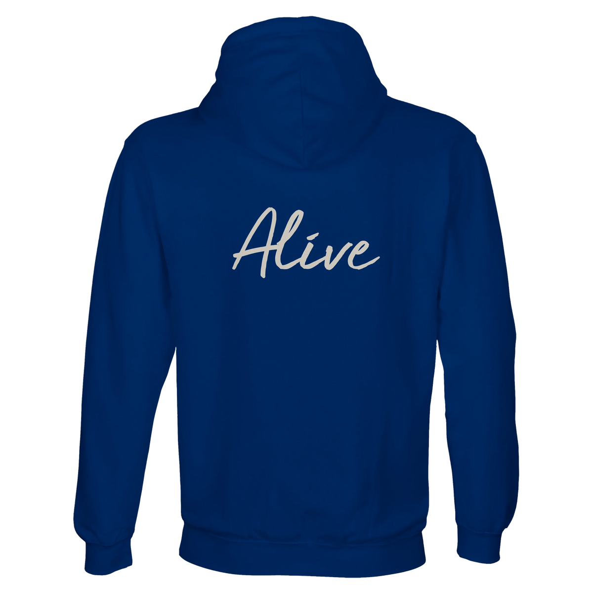 Alive - "Moving Smiles" Hoodie Royal Blue 2