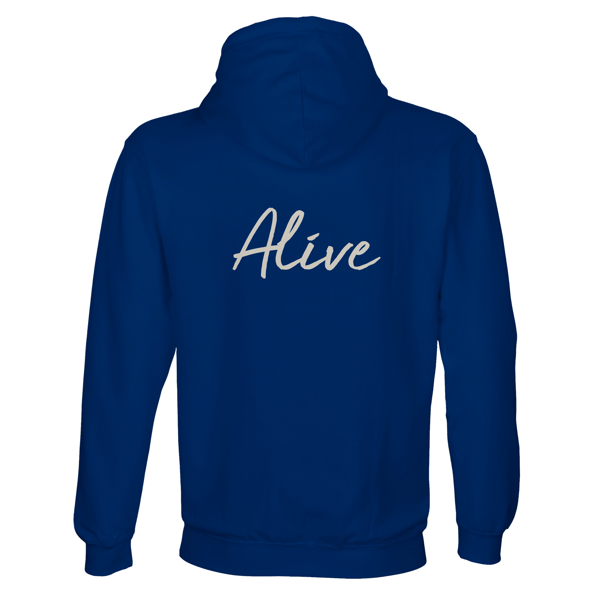 Alive - "Moving Smiles" Hoodie Royal Blue 2