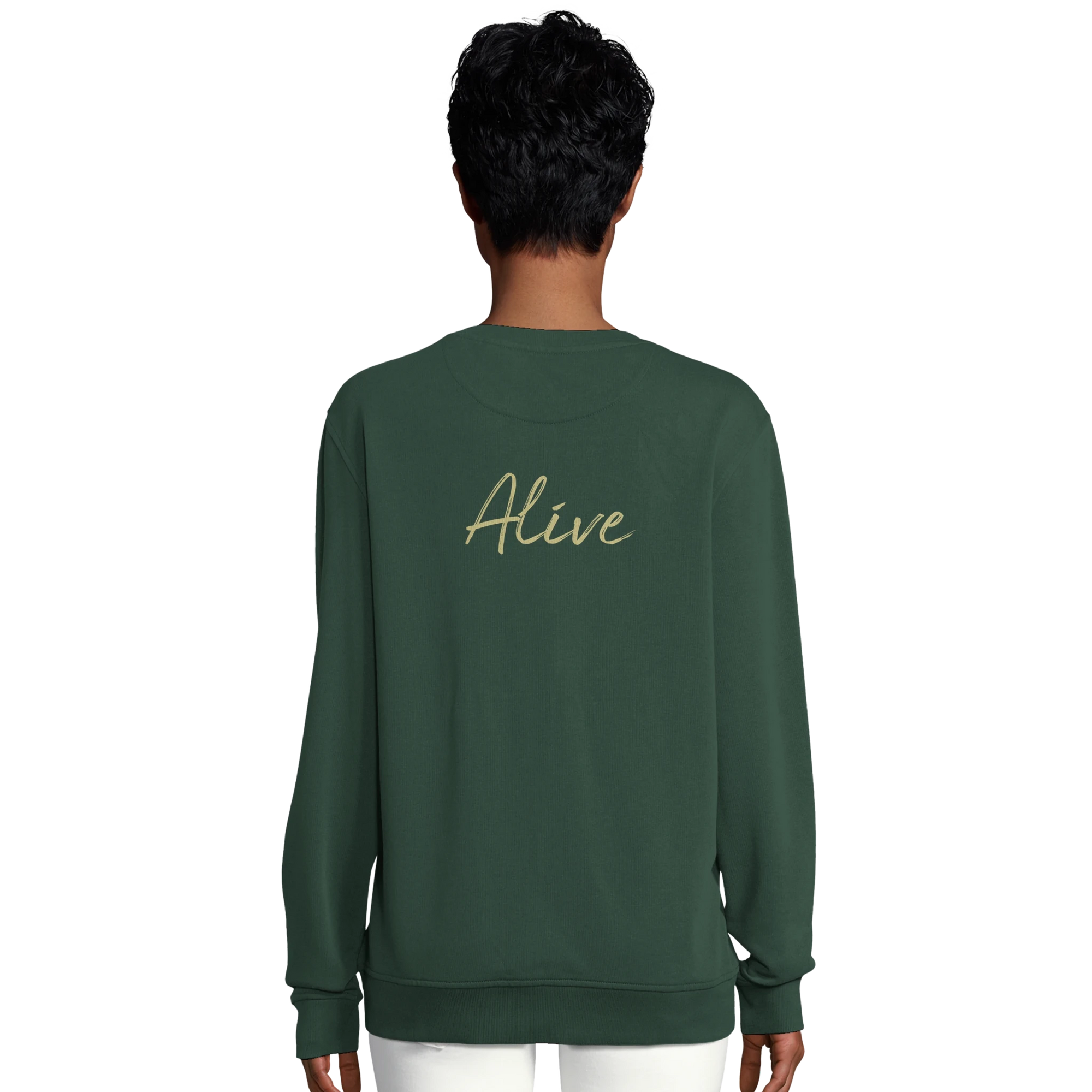 Alive  „Moving Smiles“ Sweatshirt Bottle Green , 27