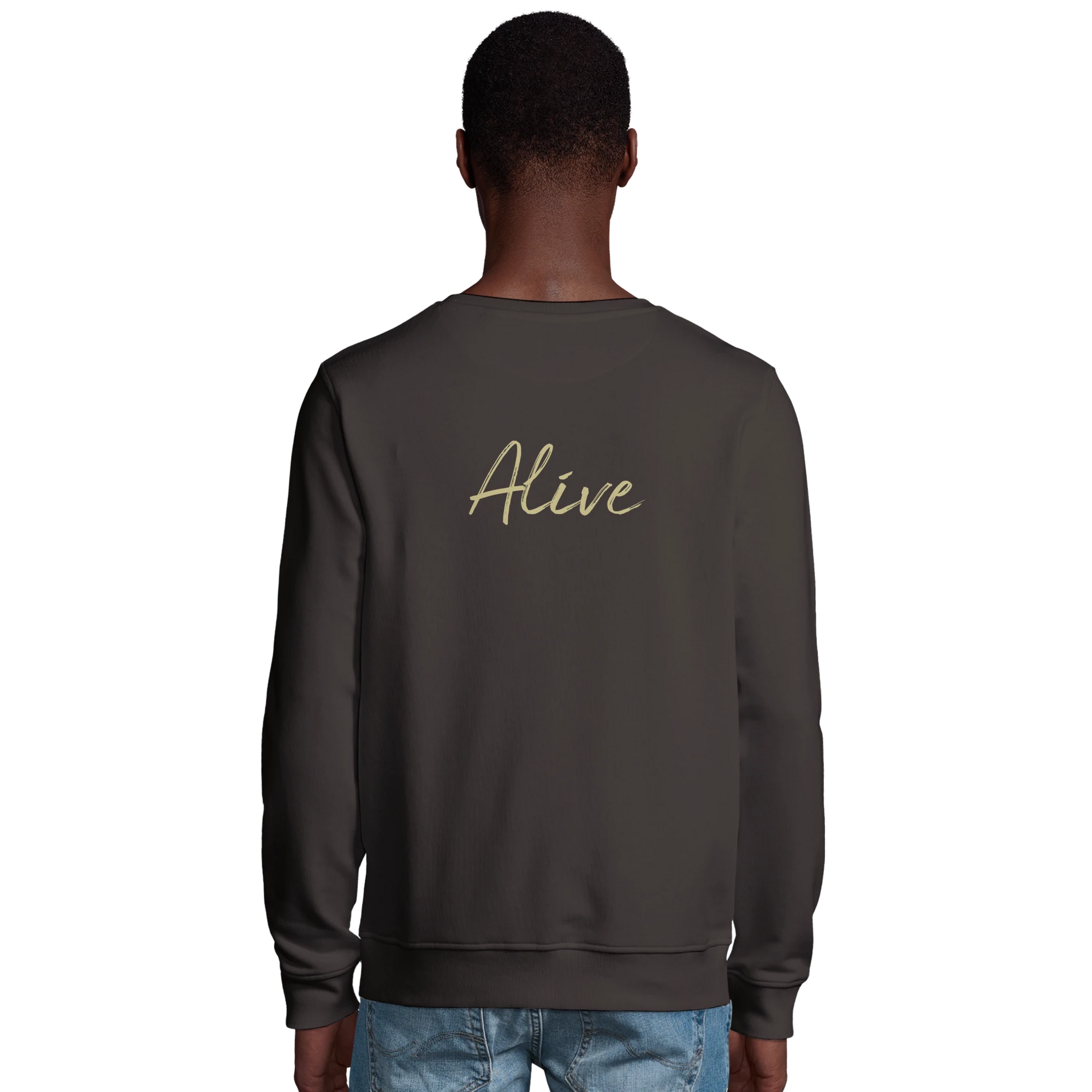 Alive  Sweatshirt Moving Smiles“deep charcoal grey 31