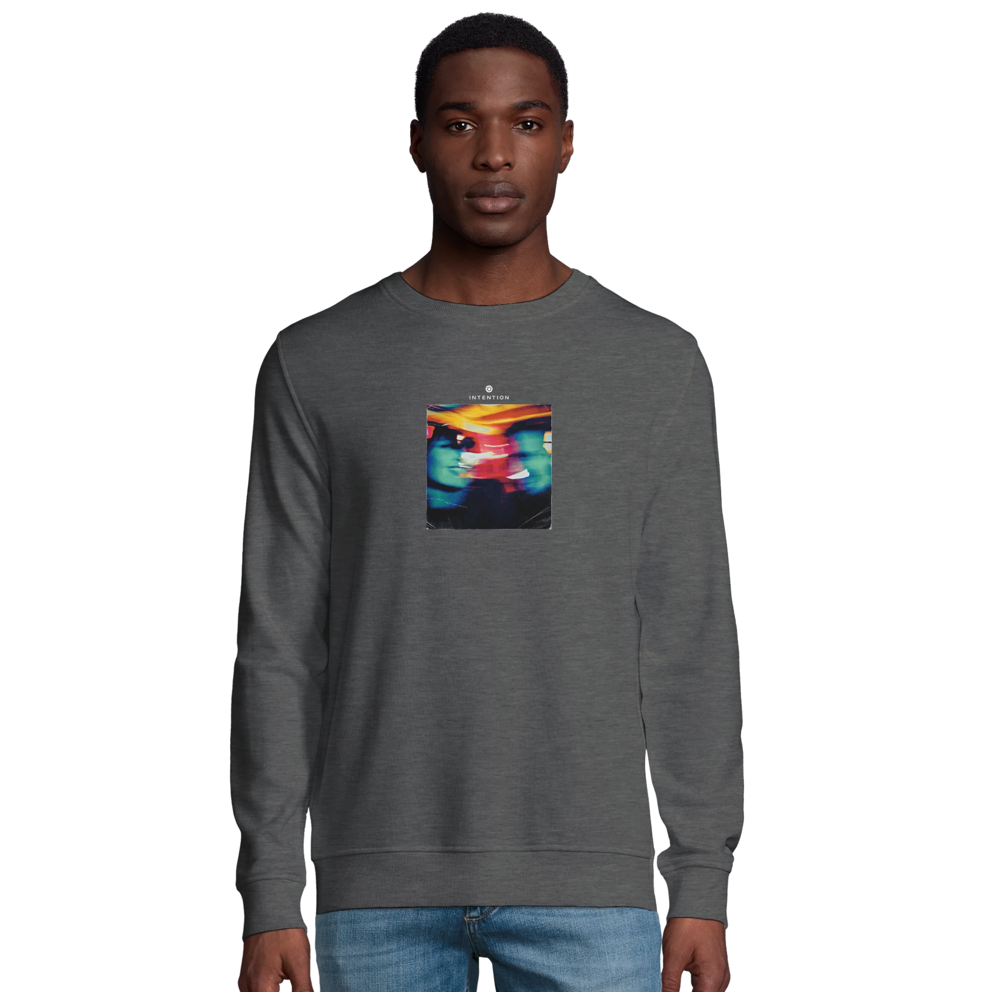 Alive  Sweatshirt Moving Smiles“,Grey Melange , 36