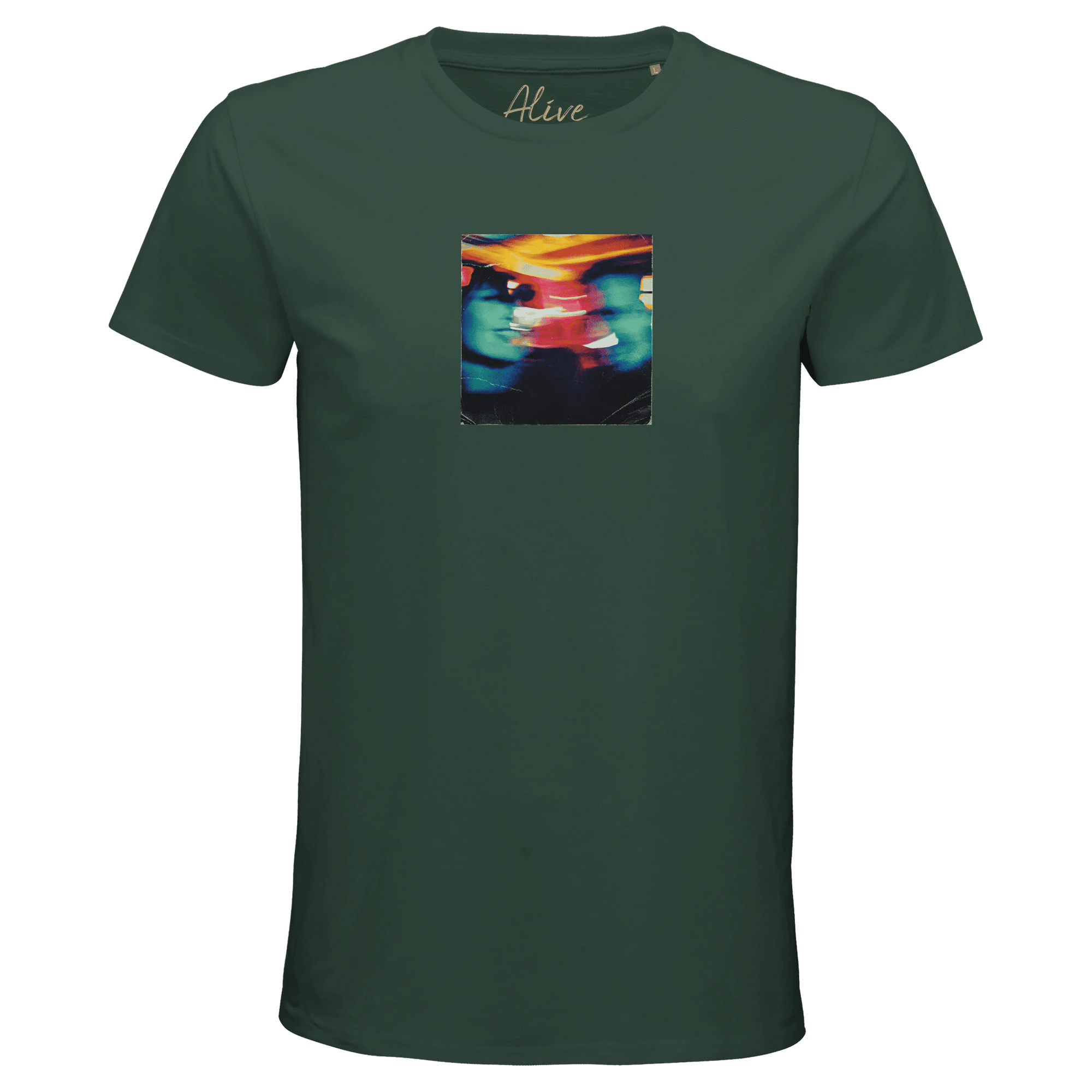 Alive - "Moving Smiles" T-shirt Bottle Green XS 6