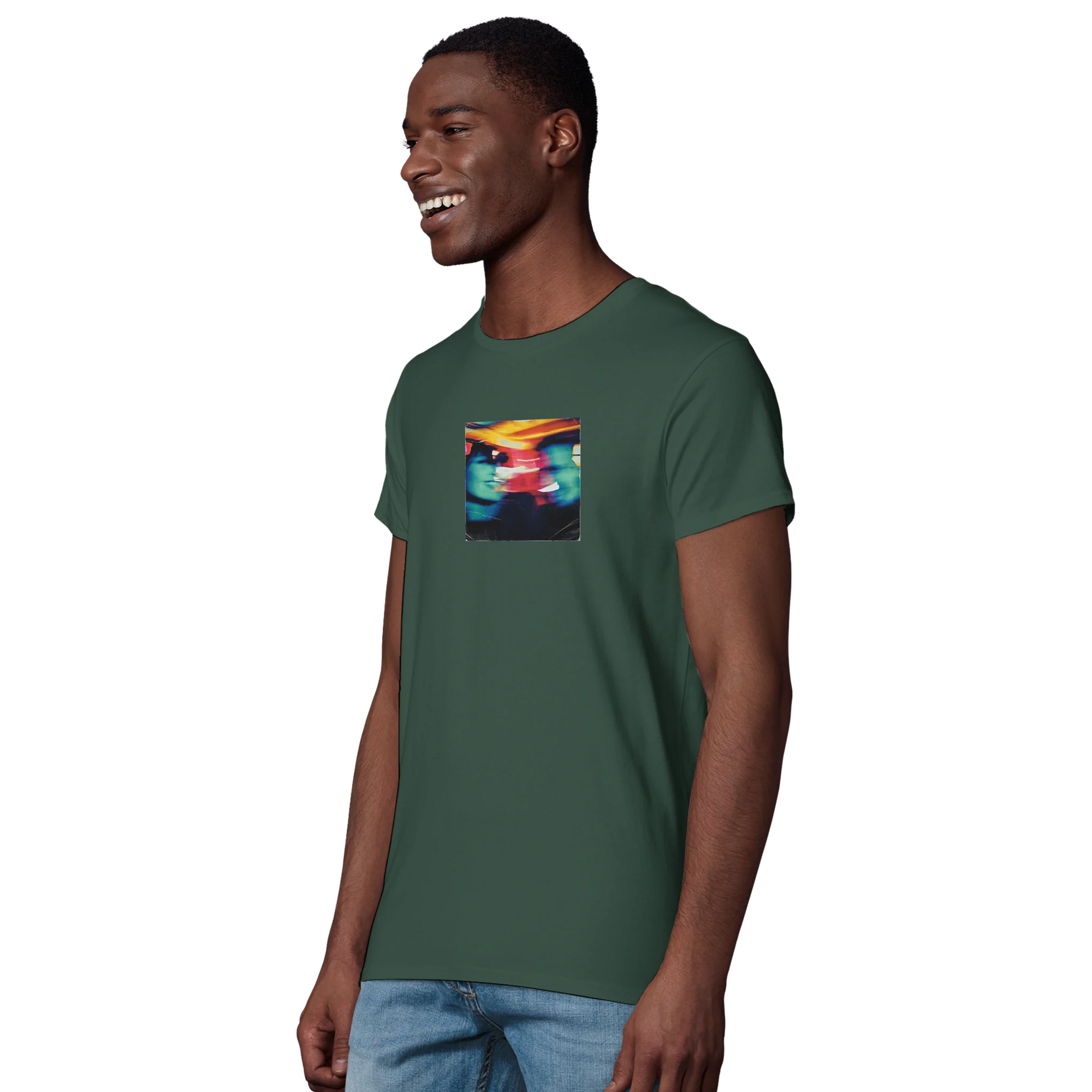 Alive - "Moving Smiles" T-shirt Bottle Green XS 1