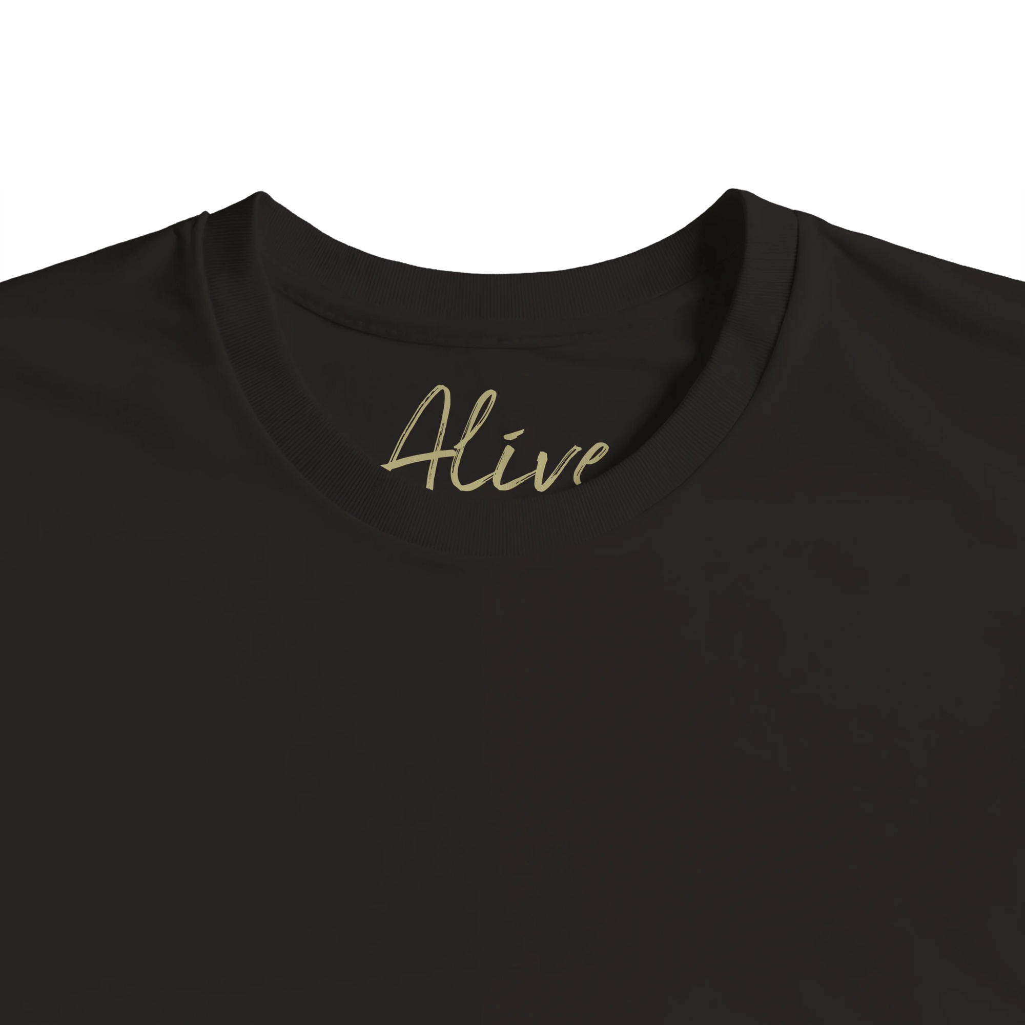 Alive - "Moving Smiles" T-shirt Deep Black XS 41