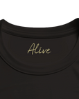 Alive - "Moving Smiles" T-shirt Deep Black XS 10