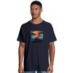 Alive - "Moving Smiles" T-shirt French Navy S 4