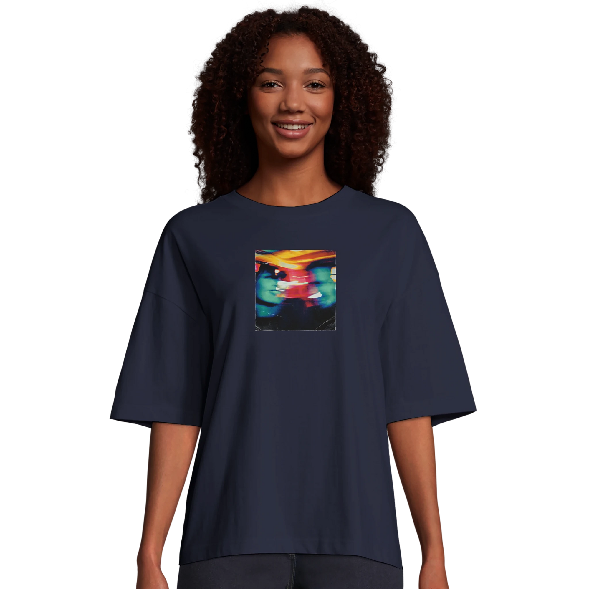 Alive - "Moving Smiles" T-shirt French Navy XS 17