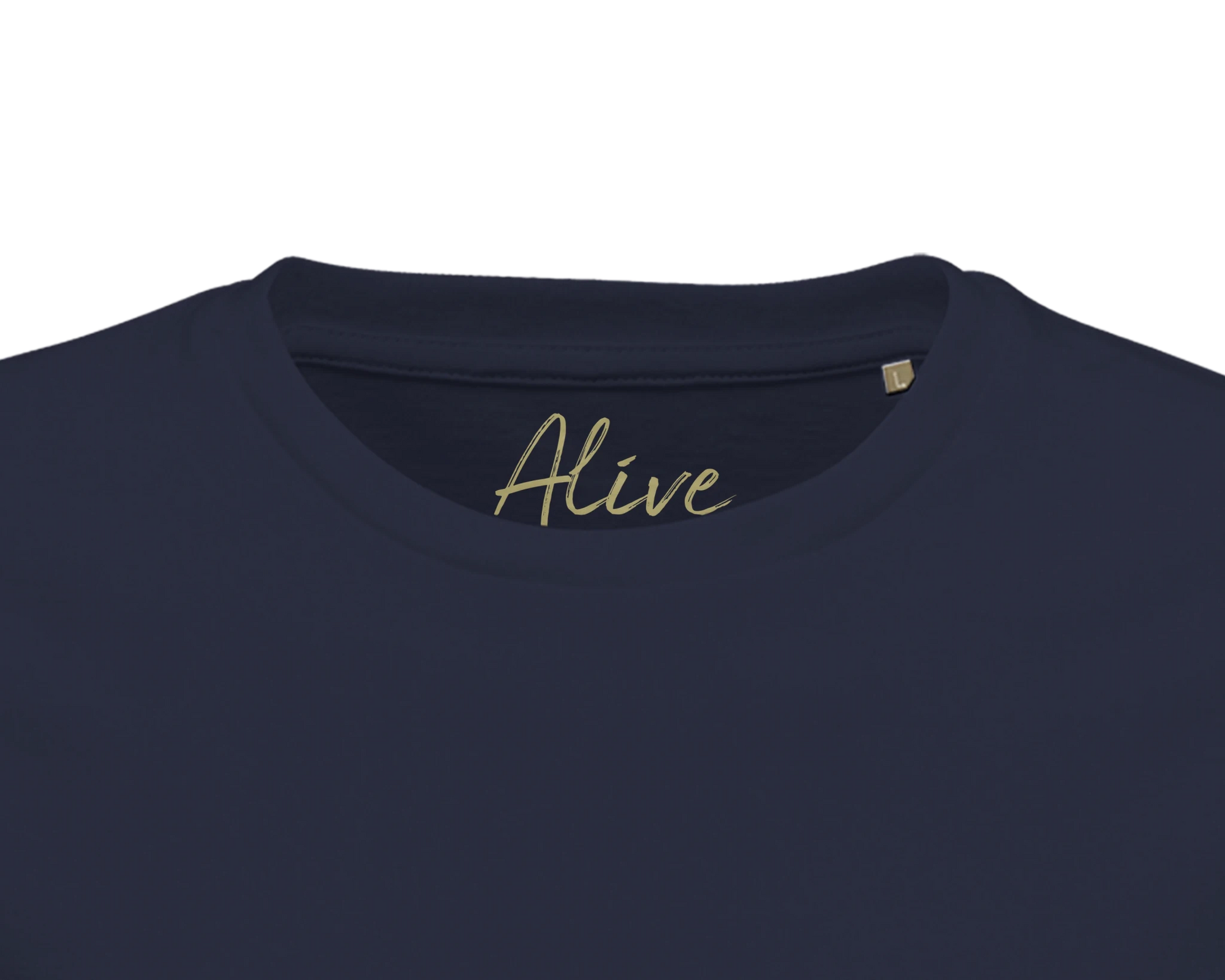 Alive - "Moving Smiles" T-shirt French Navy XS 40