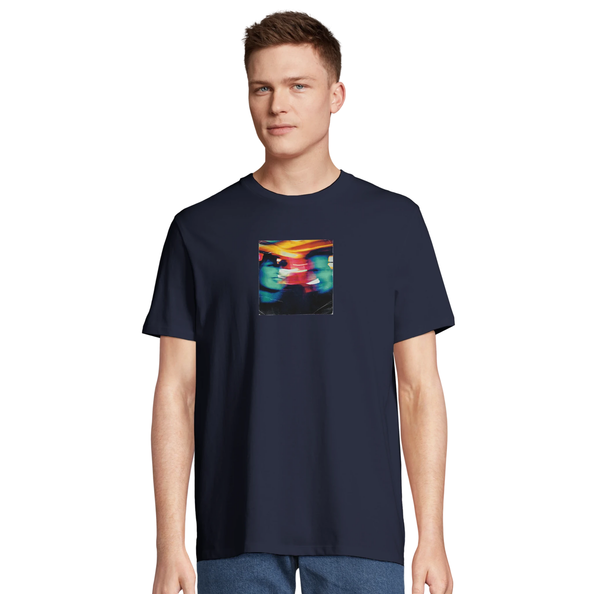 Alive - "Moving Smiles" T-shirt French Navy XS 37